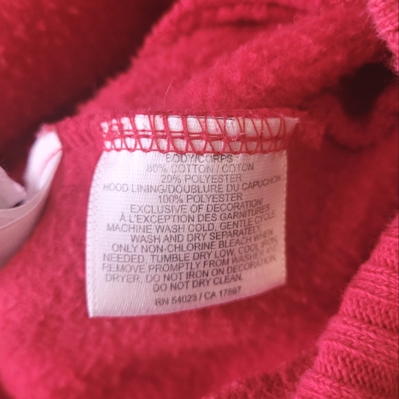 Old Navy Red Hooded Toggle Coat Large Red Exceptionally Nice Warm ♥️ - Picture 5 of 6